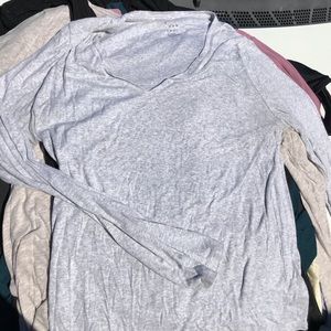 Grey long sleeve t